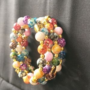 Painted Bead Wire Wrap